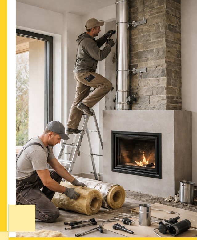 Монтаж дымоходов для каминов в Энгельсе от 15989 р. ЭриданЭнг