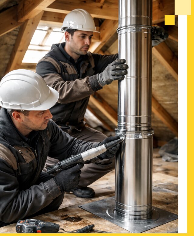 Монтаж дымоходов для каминов в Энгельсе с гарантией качества