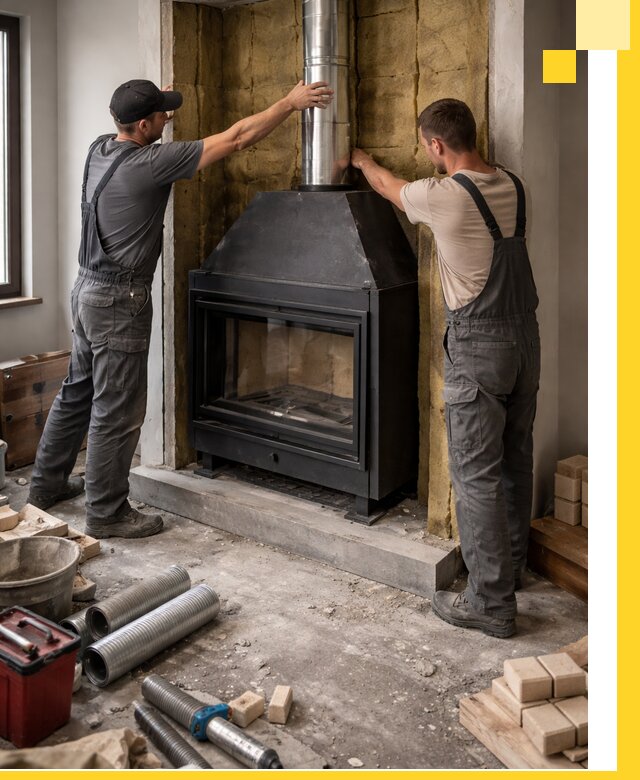Изготовление и монтаж закрытых каминов в Энгельсе под ключ