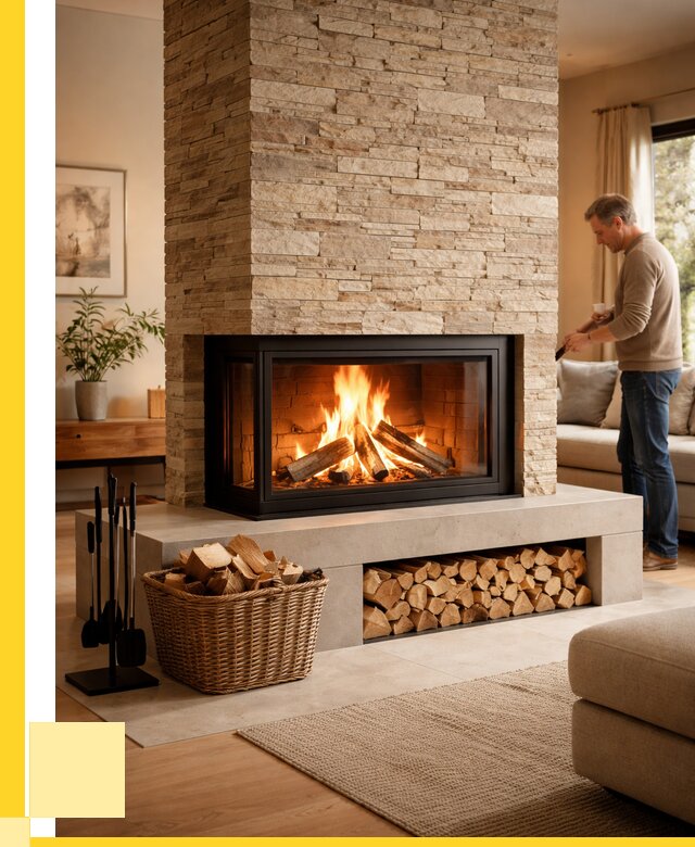 Дровяной камин под ключ в Энгельсе от 213180 р. | ЭриданЭнг