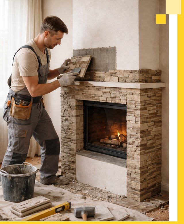 Изготовление и монтаж каминов для дома под ключ в Энгельсе