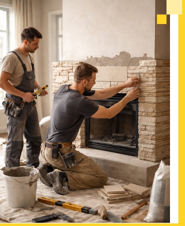 Установка и монтаж каминов для загородного дома в Энгельсе