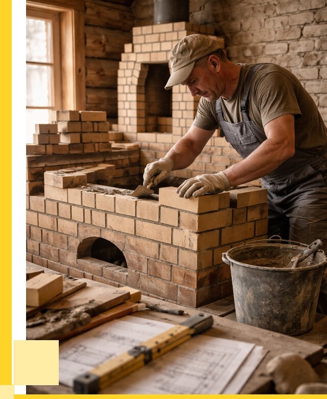 Кладка печей из кирпича в Энгельсе цены от 31977 р. - ЭриданЭнг