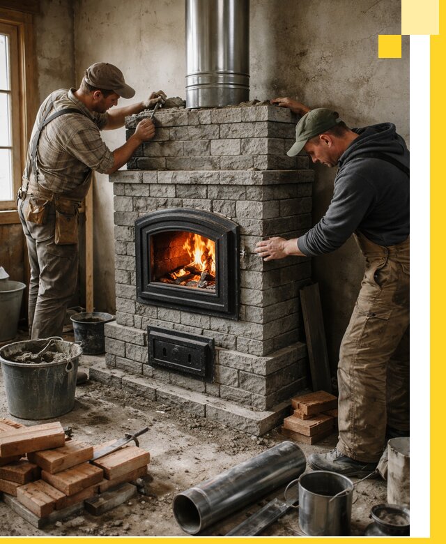 Производство, поставка и монтаж дровяных печей в Энгельсе