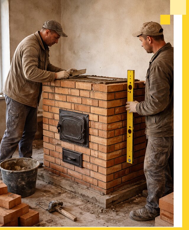 Отопительные печи под ключ в Энгельсе, установка и сборка