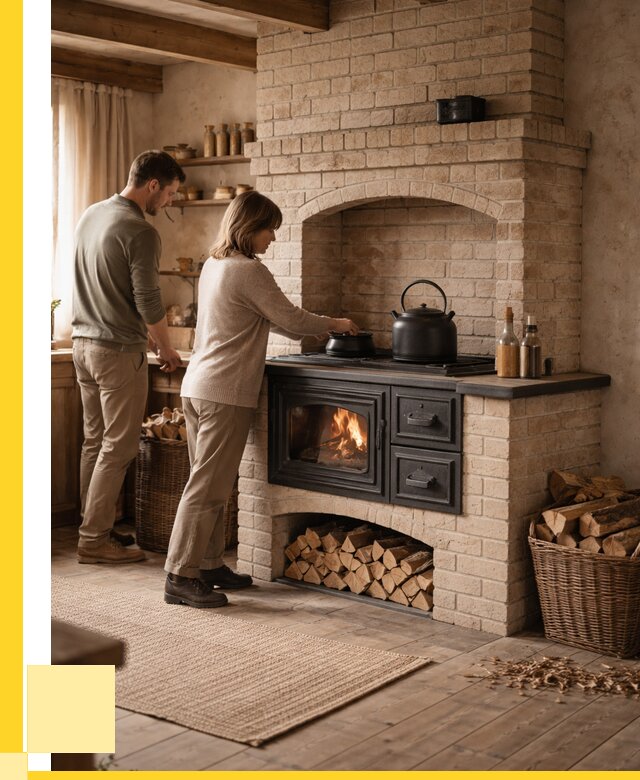 Печи с плитой в Энгельсе от 47966 р. | ЭриданЭнг — кирпичная печь