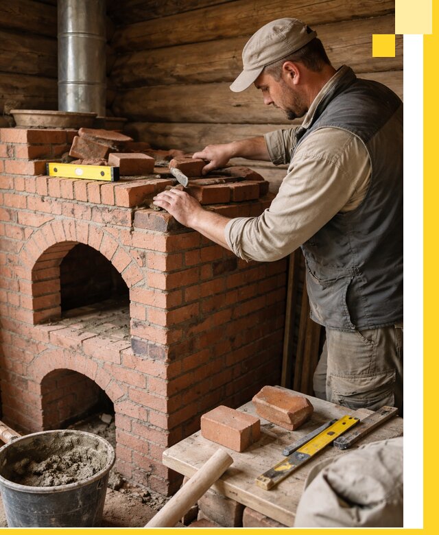 Изготовление и установка русских печей в Энгельсе под ключ