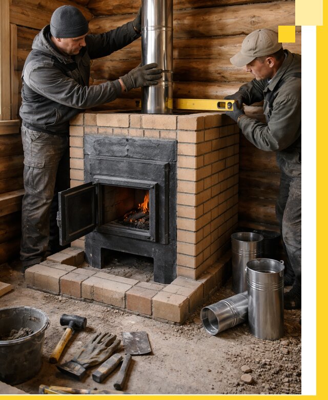 Проектирование, изготовление и установка банных печей в Энгельсе