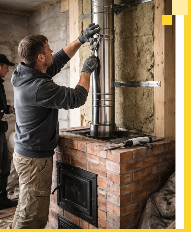 Изготовление и монтаж печей и дымоходов под ключ в Энгельсе