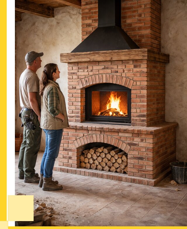 Печи камины из кирпича в Энгельсе от 127908 р. | ЭриданЭнг