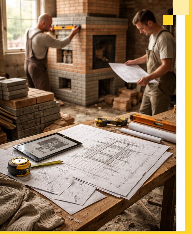 Проекты печей и каминов с индивидуальным дизайном в Энгельсе