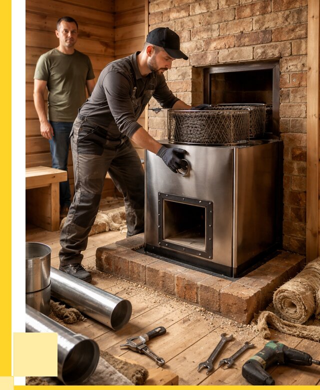 Монтаж банных печей под ключ в Энгельсе от 19186 р., ЭриданЭнг