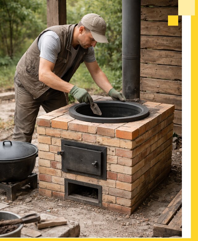 Изготовление и установка печей для казана в Энгельсе под ключ