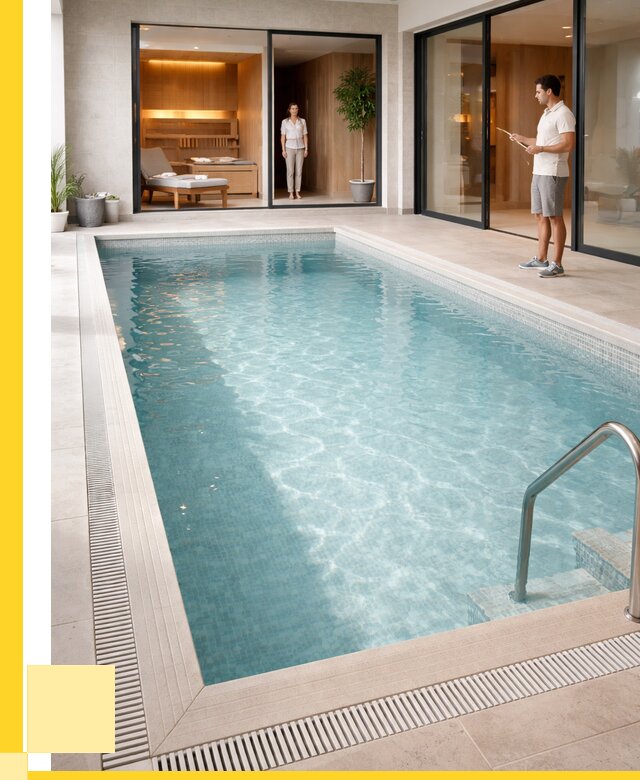 Отделка бассейна пленкой ПВХ в Энгельсе от 3731 р. - ЭриданЭнг