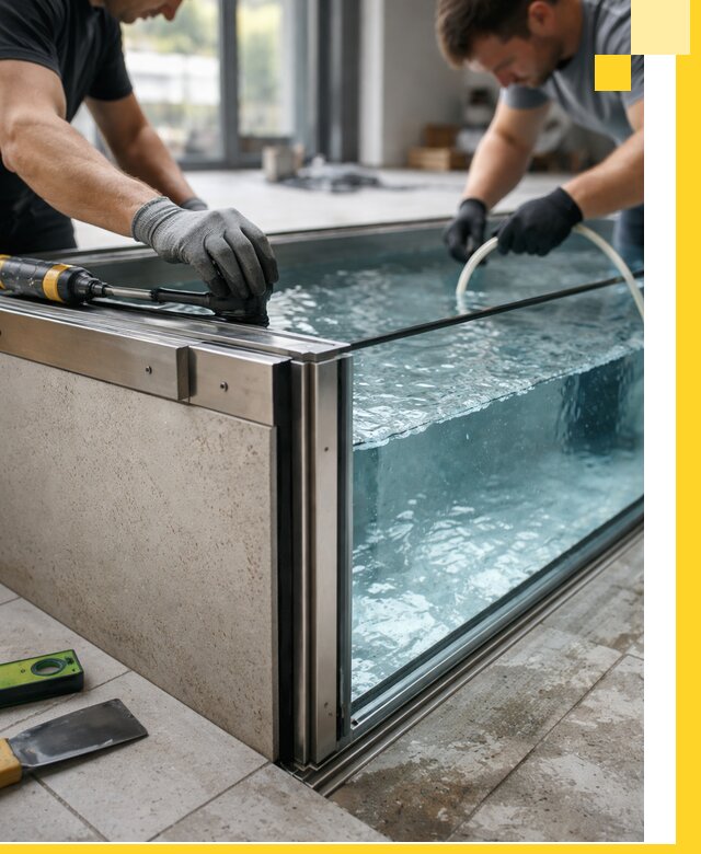 Проектирование и монтаж стеклянных бассейнов в Энгельсе