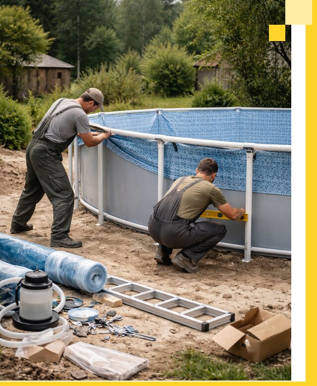 Установка и монтаж каркасных бассейнов в Энгельсе под ключ