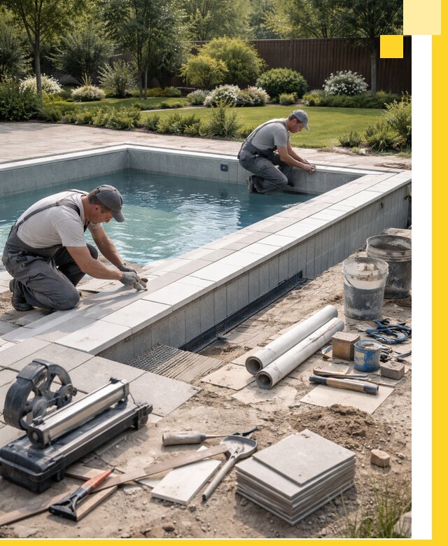 Строительство открытых бассейнов под ключ в Энгельсе профессионально