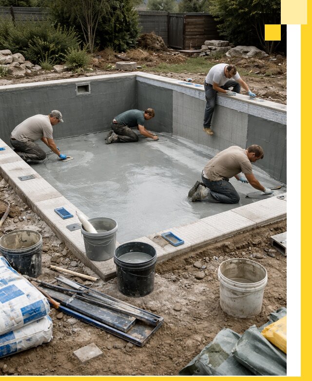 Изготовление и монтаж чаши бассейна под ключ в Энгельсе