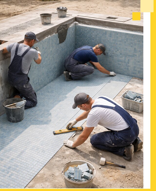 Укладка и установка плитки для бассейнов под ключ в Энгельсе