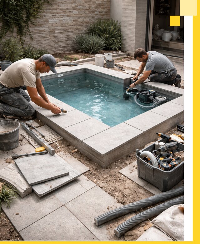 Мини бассейны под ключ в Энгельсе, дизайн и установка