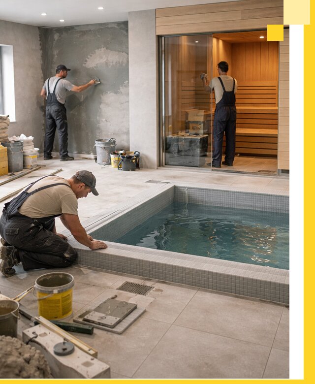 Проектирование и строительство сауны с бассейном в Энгельсе