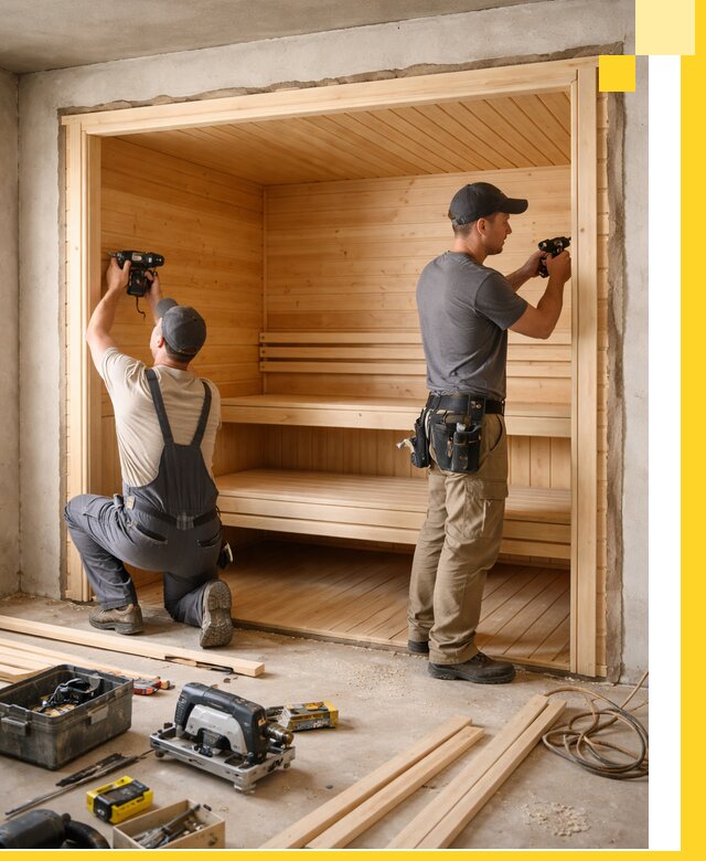 Монтаж саун под ключ в Энгельсе — проектирование и установка