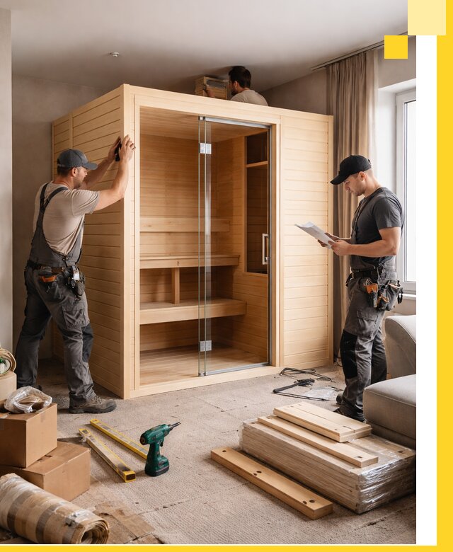 Установка и благоустройство саун в квартире в Энгельсе