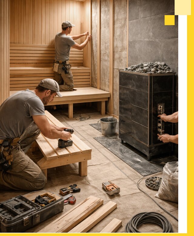 Дизайн и строительство интерьерных саун под ключ в Энгельсе