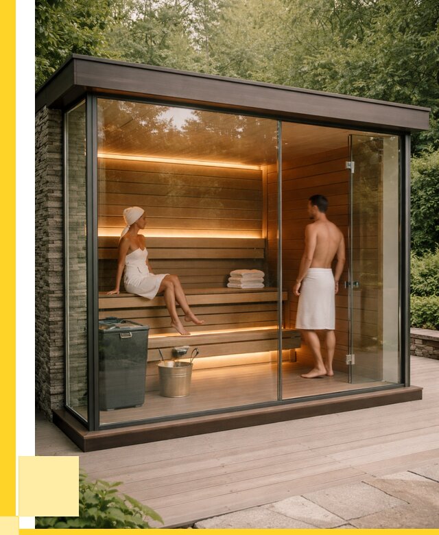 Сауна стеклянная и двери для сауны в Энгельсе от 266475 р. | ЭриданЭнг