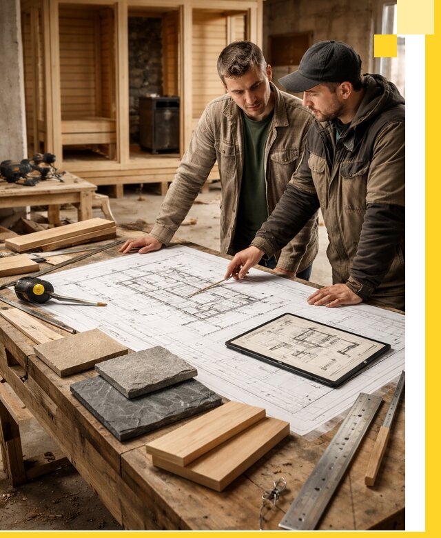 Проекты бань под ключ и планы строительства в Энгельсе