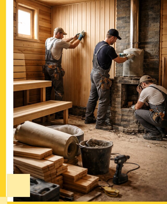 Ремонт бань под ключ в Энгельсе от 47966 р. | ЭриданЭнг