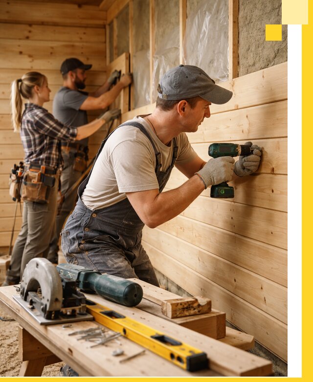 Обшивка бань под ключ в Энгельсе: отделка стен и потолков