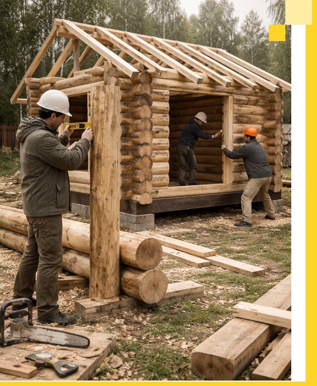 Строительство бань для дачи под ключ в Энгельсе с доставкой и монтажом