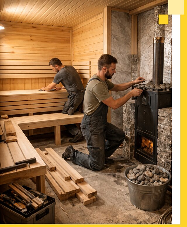 Дизайн и строительство интерьеров бань под ключ в Энгельсе