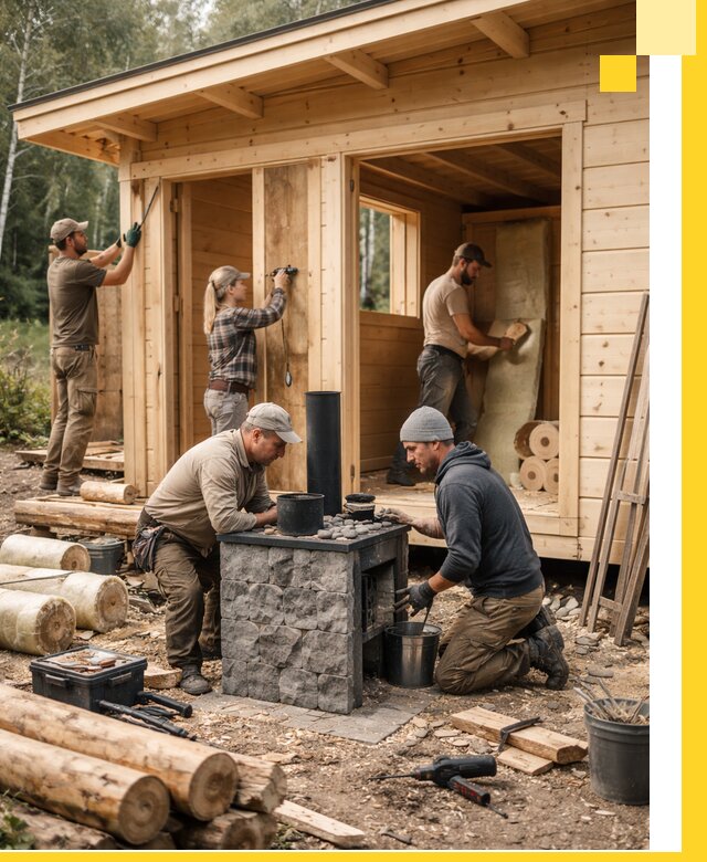 Купить баню под ключ в Энгельсе строительство монтаж отделка