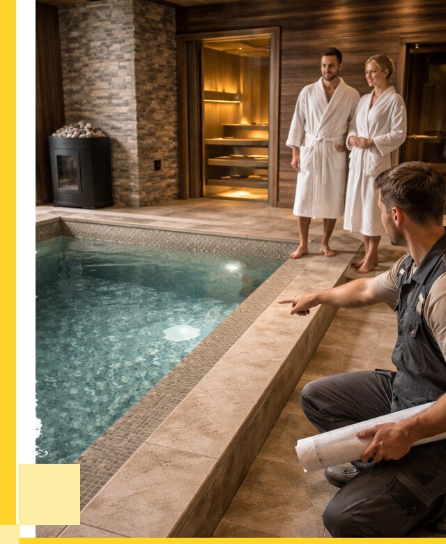 Проект бани с бассейном под ключ в Энгельсе от 69284 р. | ЭриданЭнг