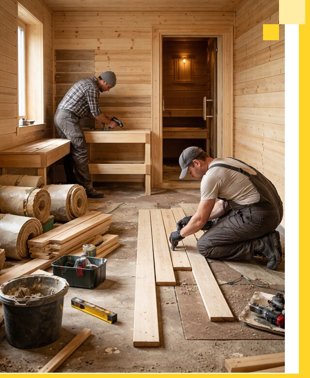 Индивидуальный проект бани с комнатой отдыха под ключ в Энгельсе