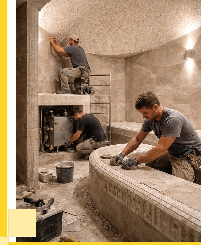 Монтаж хамамов под ключ в Энгельсе от 266475 р. ЭриданЭнг