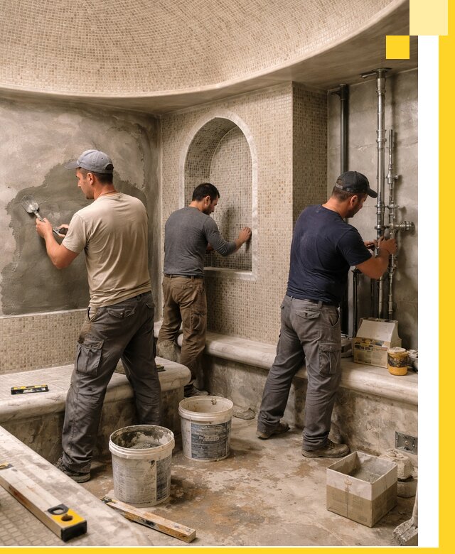 Профессиональный монтаж хамамов под ключ в Энгельсе с гарантией