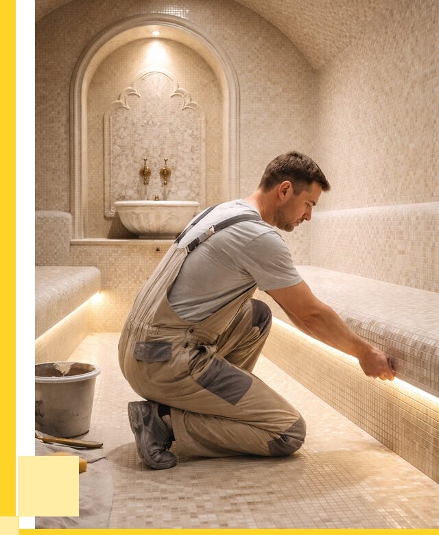 Отделка хамамов под ключ в Энгельсе от 5862 р. | ЭриданЭнг