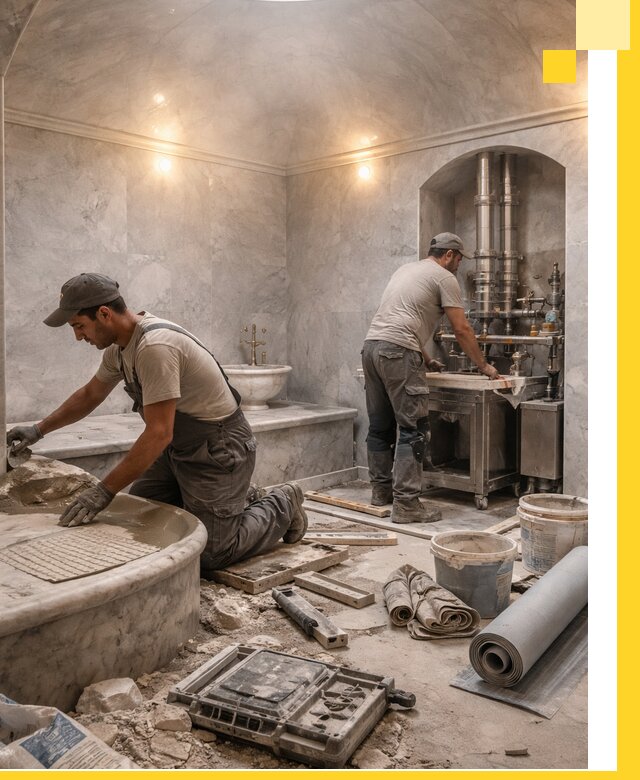 Строительство турецких бань хаммам под ключ в Энгельсе