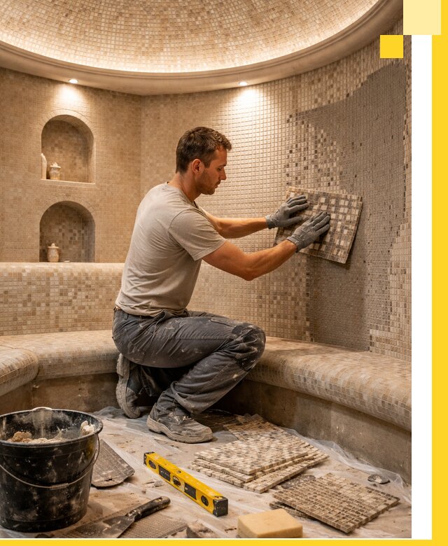 Устройство и монтаж домашнего хамама под ключ в Энгельсе