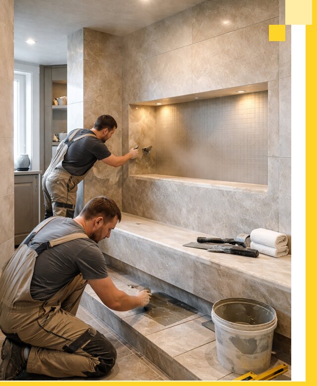 Профессиональное строительство хамама в квартире в Энгельсе