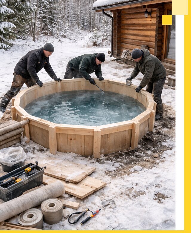 Изготовление и установка ледяных купелей под ключ в Энгельсе