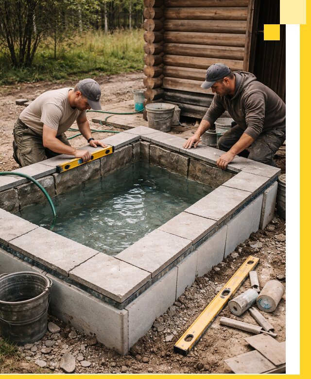 Изготовление и установка холодных купелей под ключ в Энгельсе